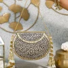 Gold And Silver Embellished Clutch