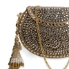 Gold And Silver Embellished Clutch