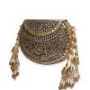 Gold And Silver Embellished Clutch