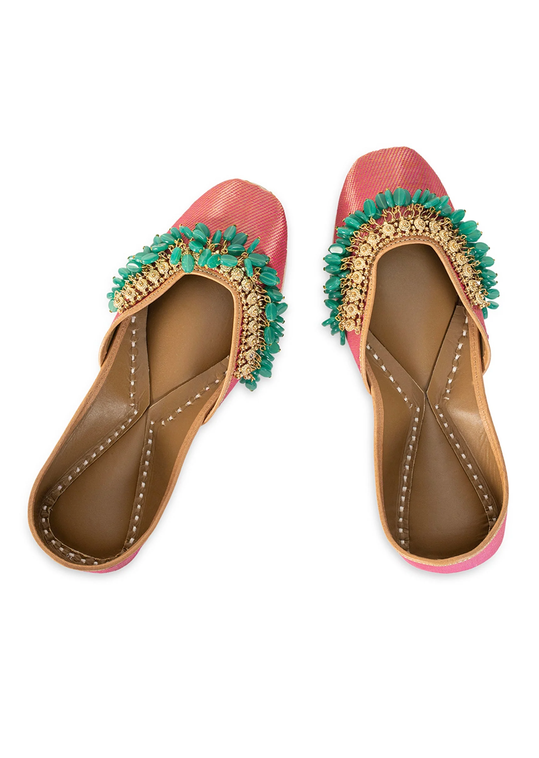 Pink Embellished Jutti
