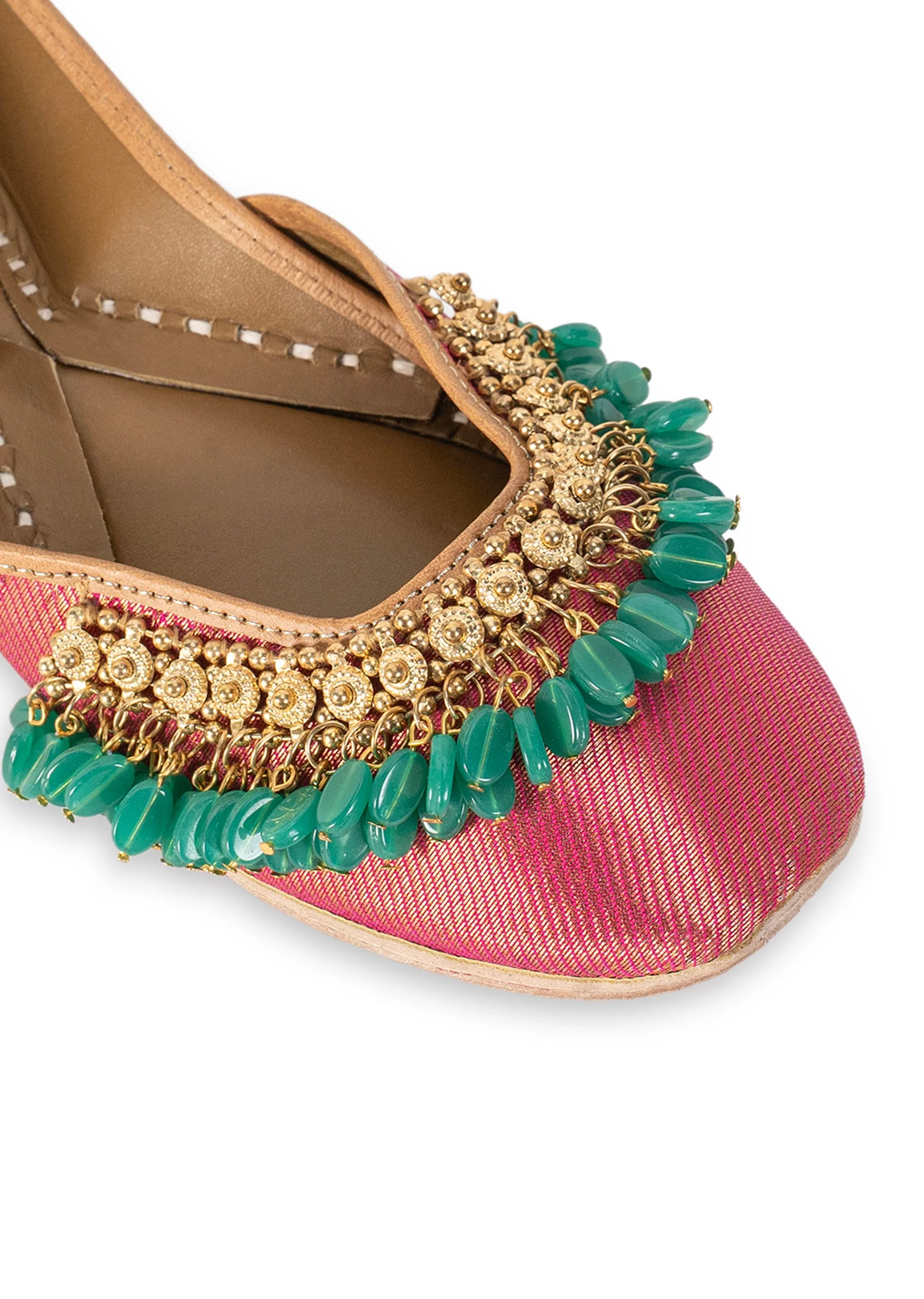 Pink Embellished Jutti