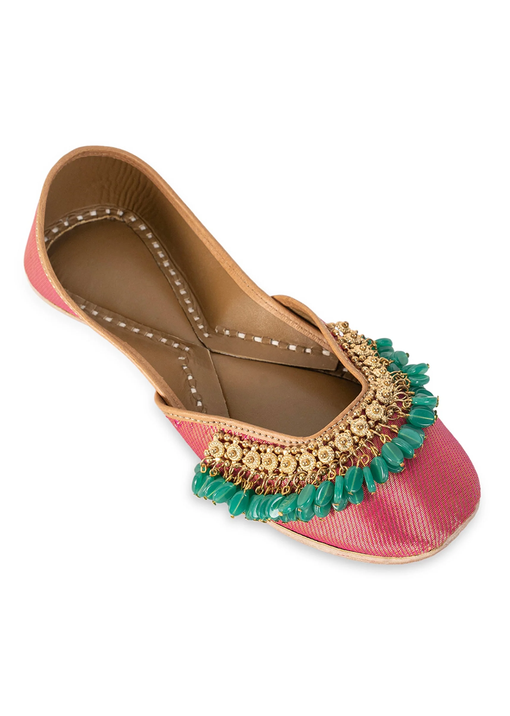 Pink Embellished Jutti