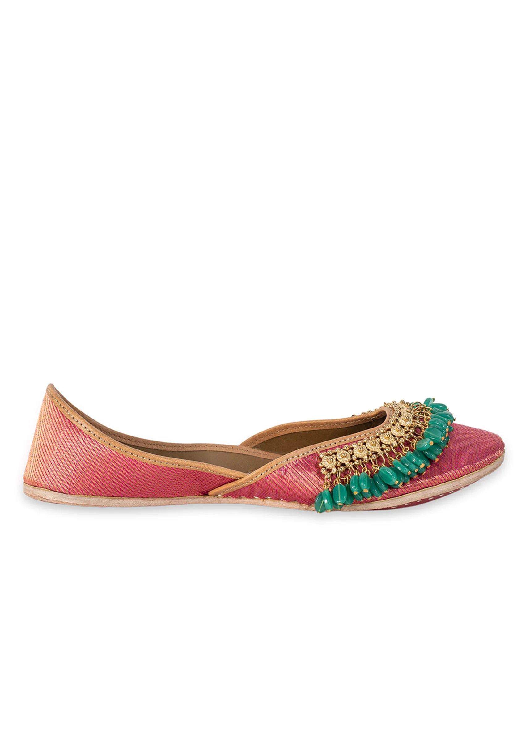 Pink Embellished Jutti