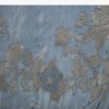 Greyish Blue Dola Silk Saree With Floral Zari Butta