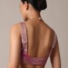 Gold Kota Silk Chanderi Saree With Mirror Detail And Unstitched Blouse Piece