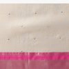 Gold Kota Silk Chanderi Saree With Mirror Detail And Unstitched Blouse Piece