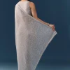 Grey Linear Hand Embellished Saree with Unstitched Blouse