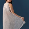 Grey Linear Hand Embellished Saree with Unstitched Blouse