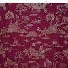 Wine Dola Silk Jungla Jaal Saree