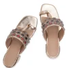 Multicolour Embellished Kolhapuri Heels