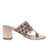 Multicolour Embellished Kolhapuri Heels