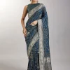 Blue Dola Silk Bandhani Saree