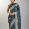Blue Dola Silk Bandhani Saree