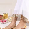 Rose Gold Embellished Kolhapuri