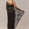 Black Net Saree With Floral Jaal Work And Cutwork Border
