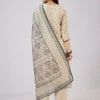Maroon Chanderi Kurta Set with Zari And Mirror Work
