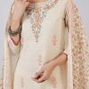 Ivory Cotton Kurta Set With Hand Block Print