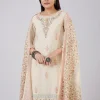 Ivory Cotton Kurta Set With Hand Block Print
