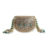 Gold And Green Embellished Potli