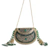 Gold And Green Embellished Potli