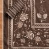 Brown Cotton Printed Unstitched Suit Set