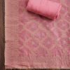 Pink Chanderi Unstitched Suit