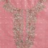 Pink Chanderi Unstitched Suit