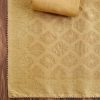 Yellow Mustard Chanderi Unstitched Suit
