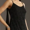 Black Georgette Kurta With Cut Dana And Moti Work And Tassel Dupatta