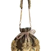 Black And Gold Cotton Potli Bag