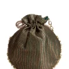 Black And Gold Cotton Potli Bag