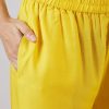 Yellow Cotton Coord Set With Hand Painted Work