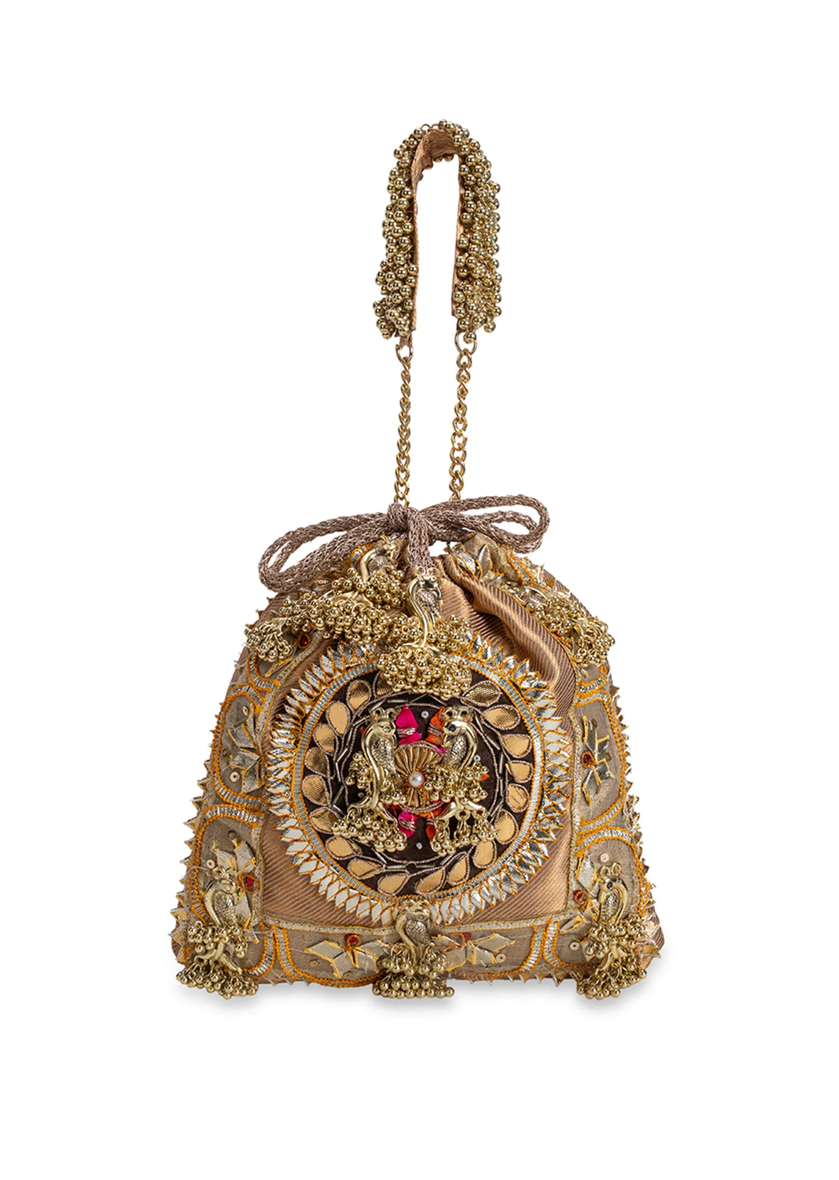 Gold Embellished Handbag