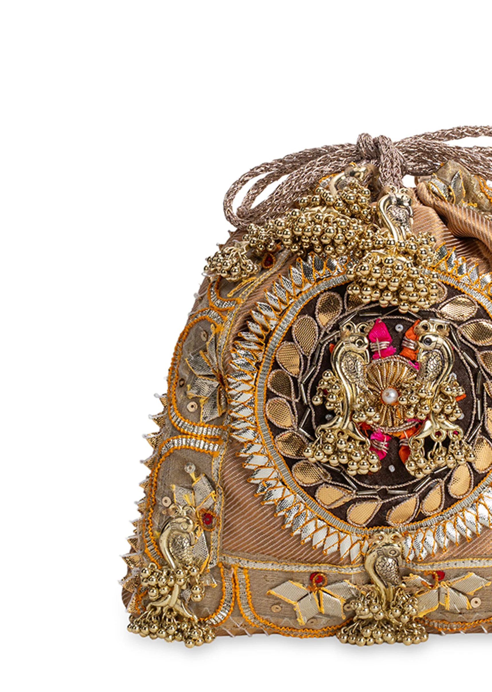 Gold Embellished Handbag