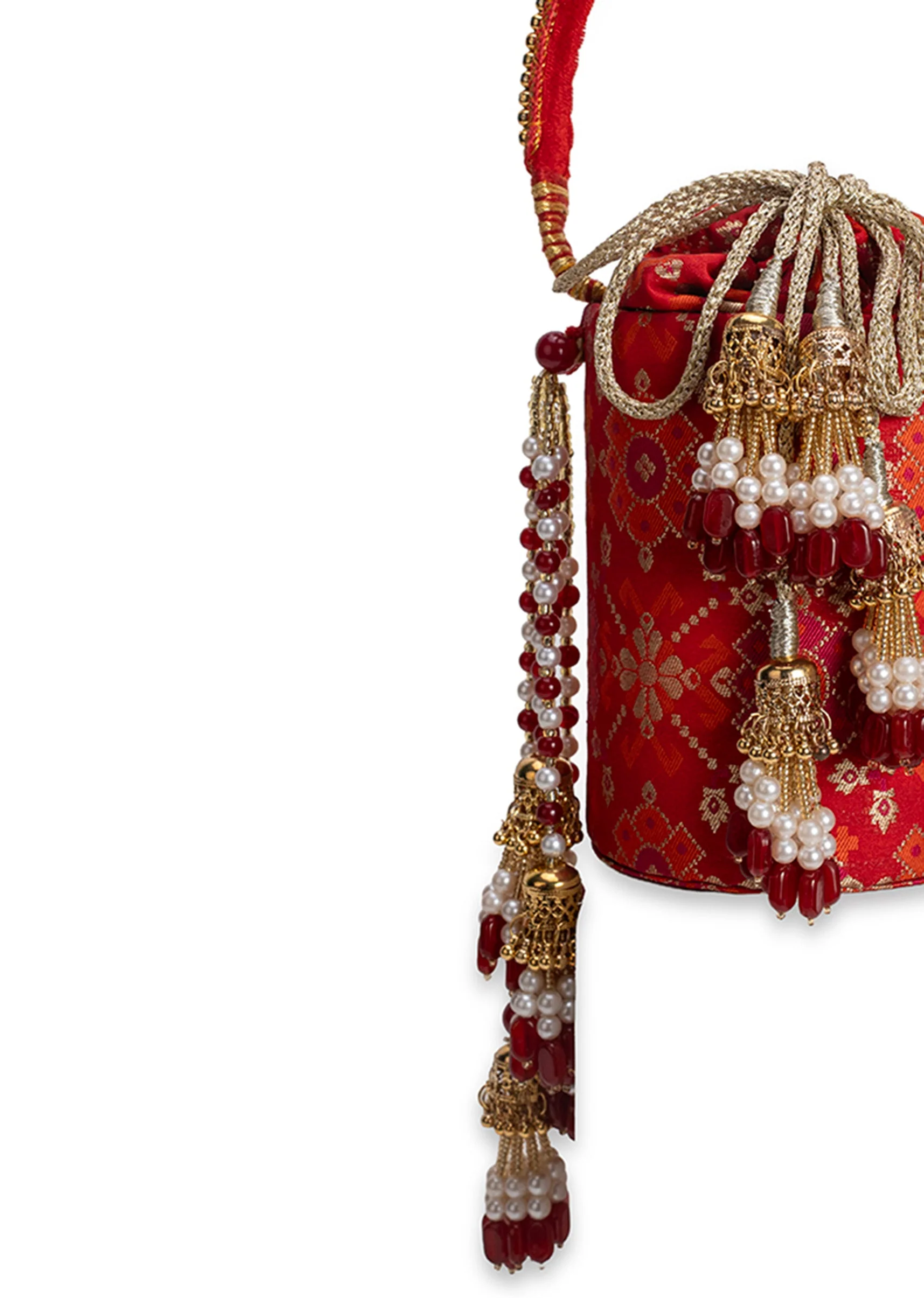 Red Cotton Potli Bag
