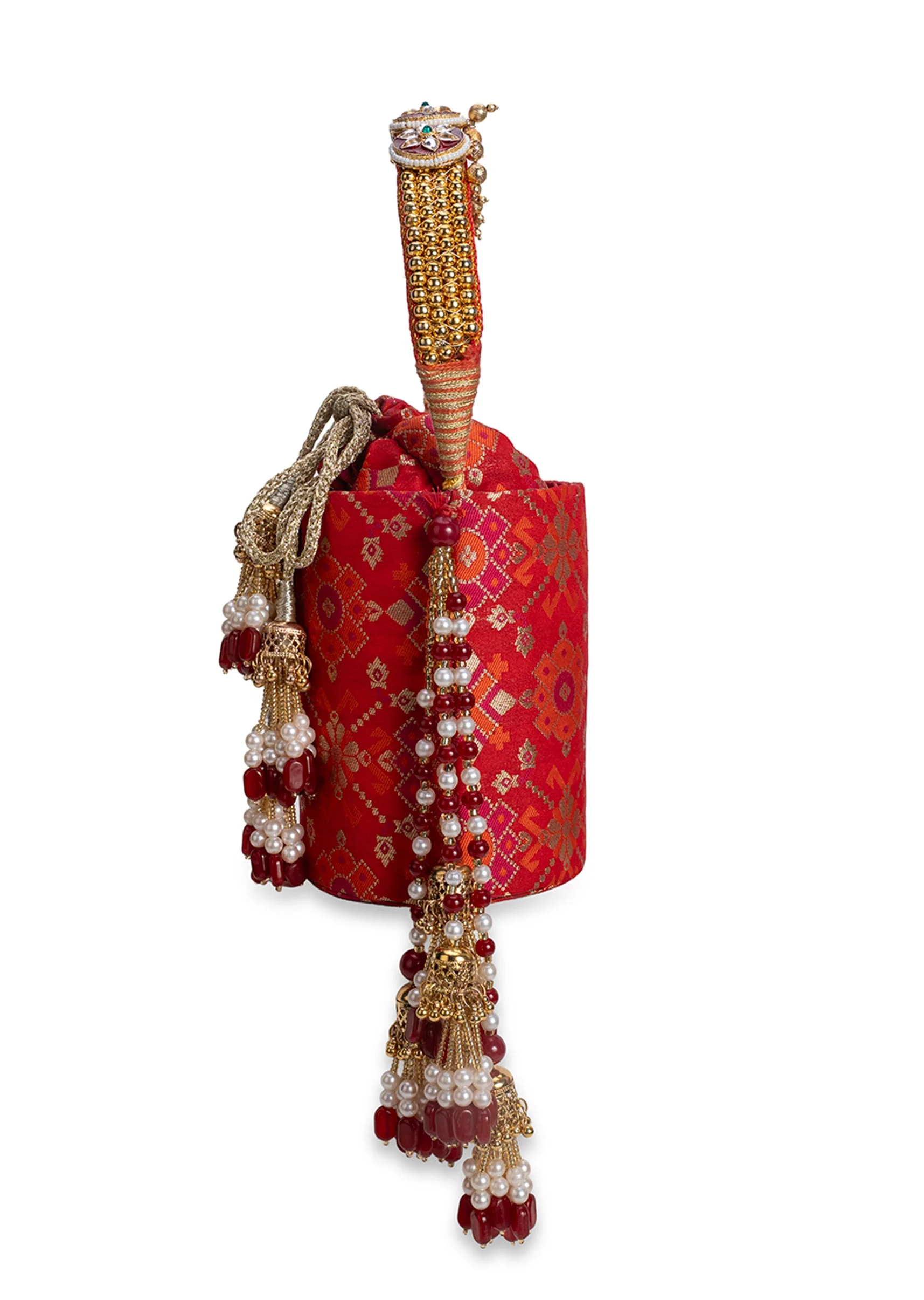 Red Cotton Potli Bag
