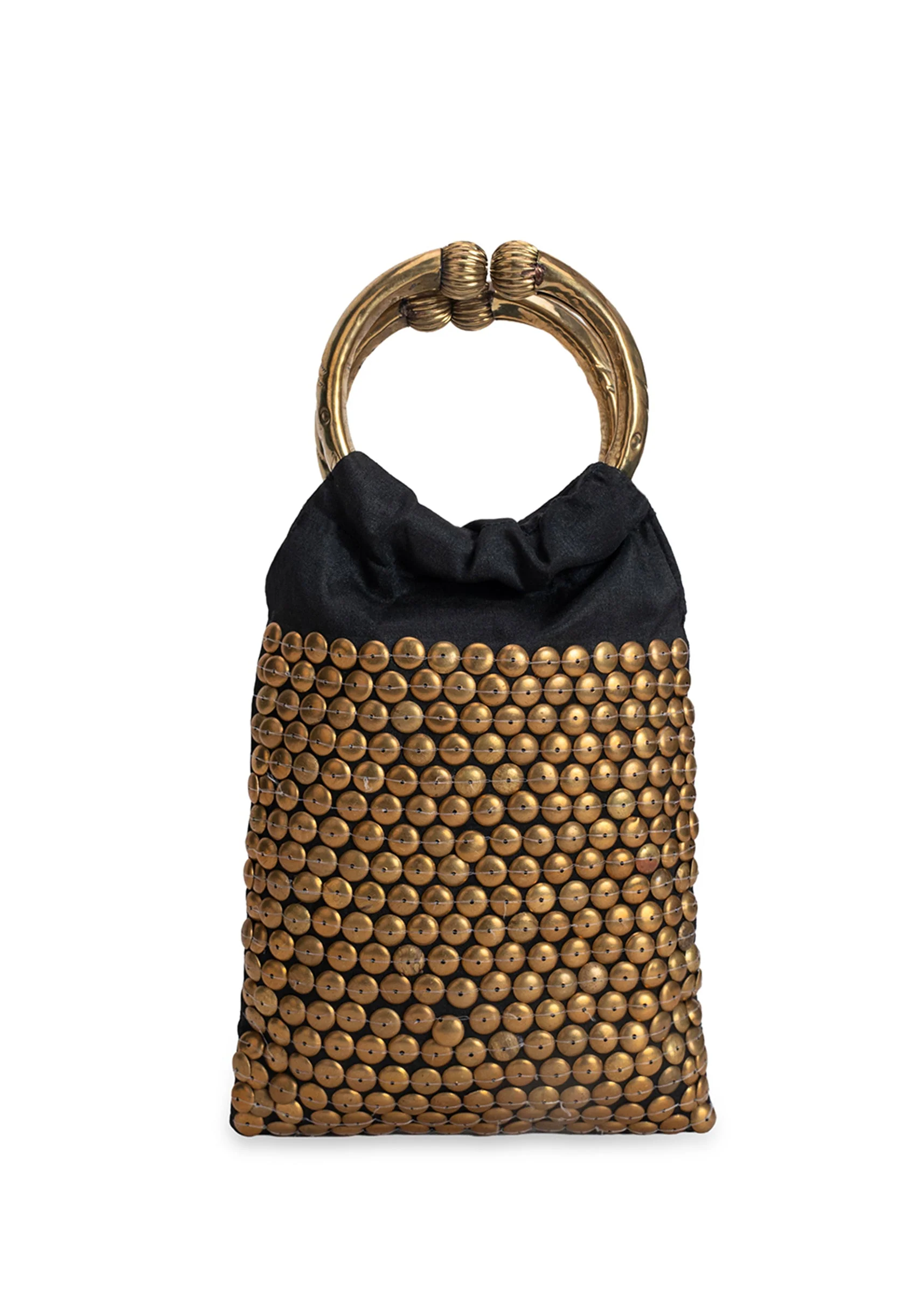 Black Brocade Handbag