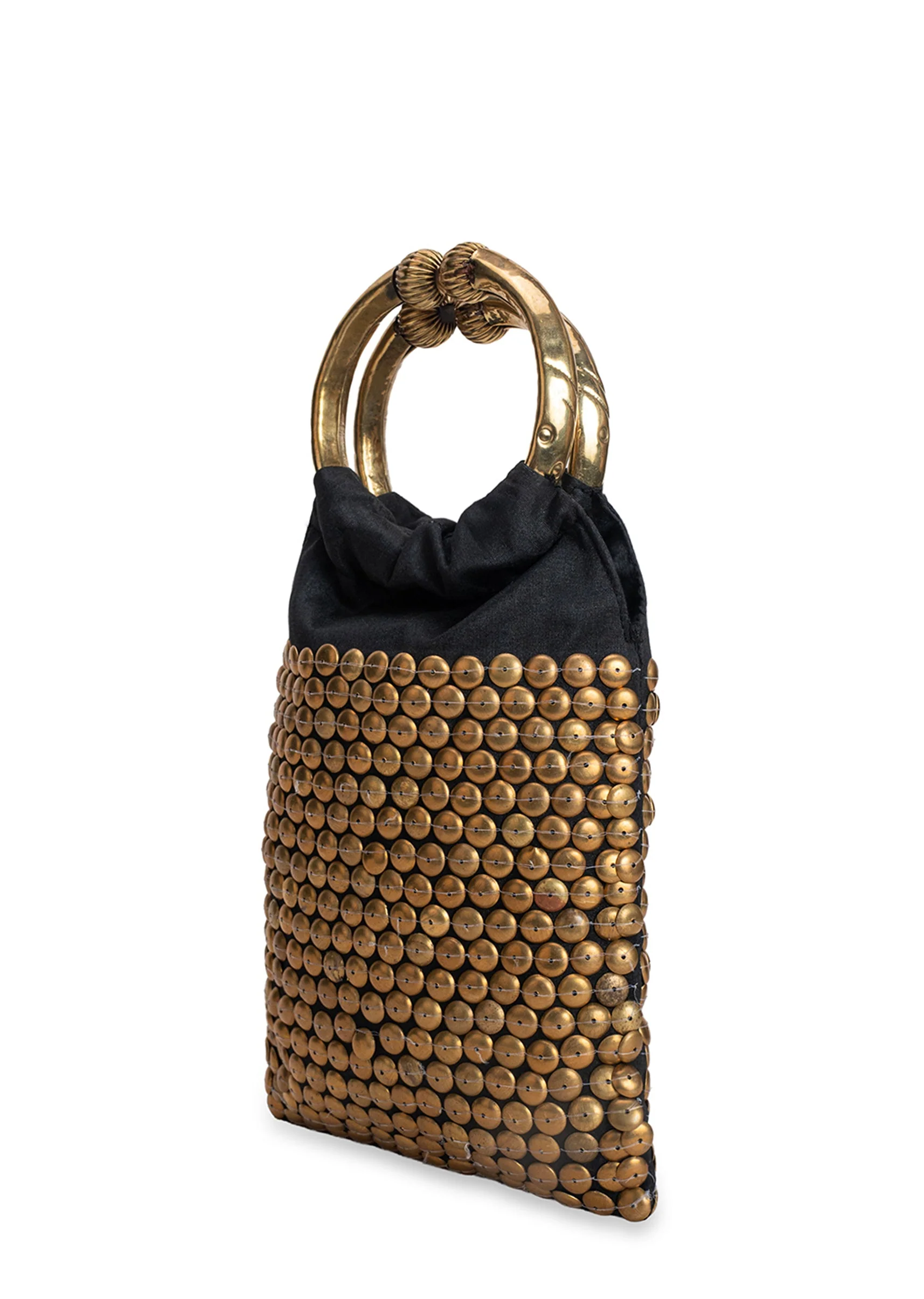 Black Brocade Handbag