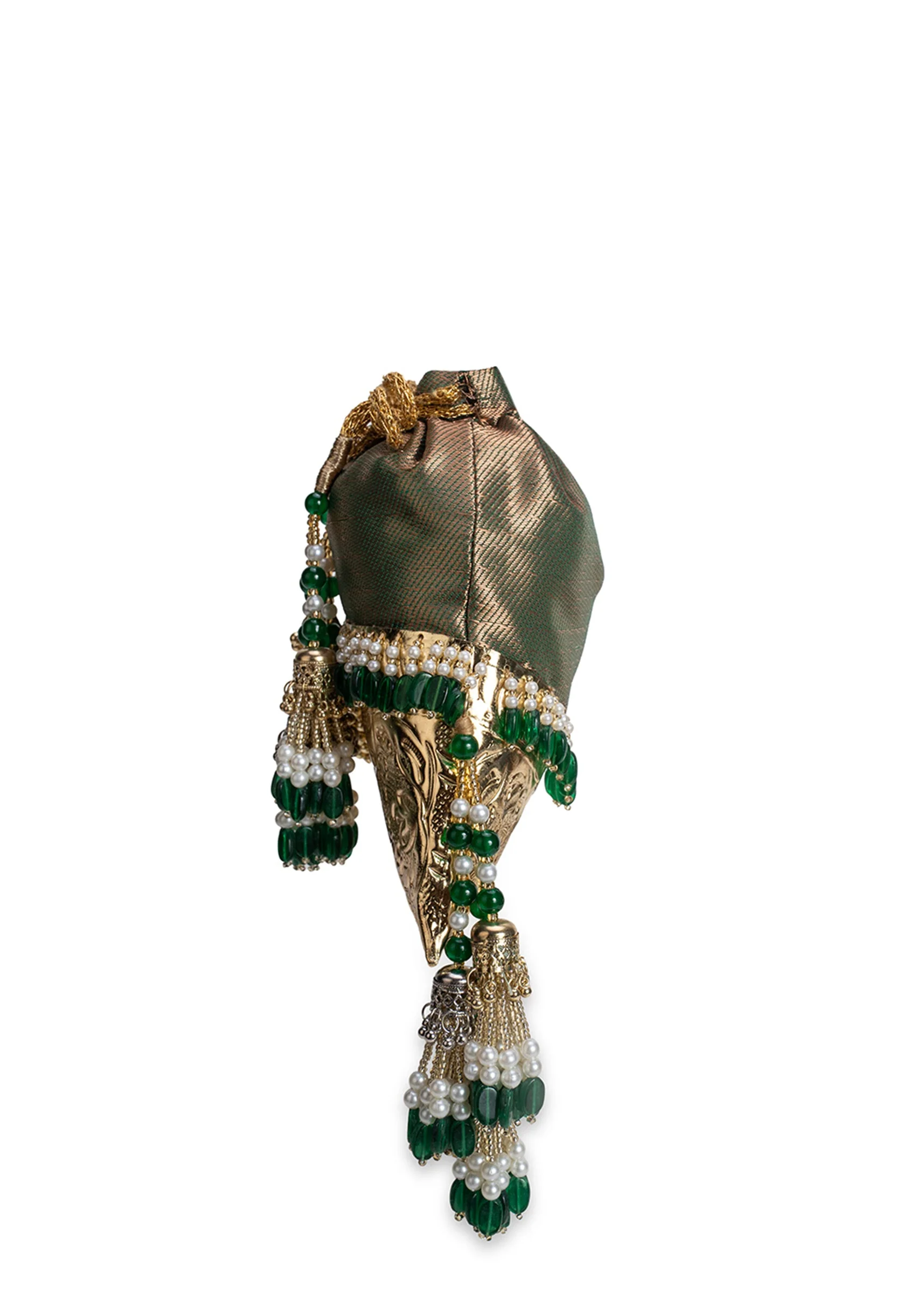 Green Brocade Potli Bag