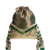 Green Brocade Potli Bag