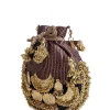 Purple Cotton Potli Bag
