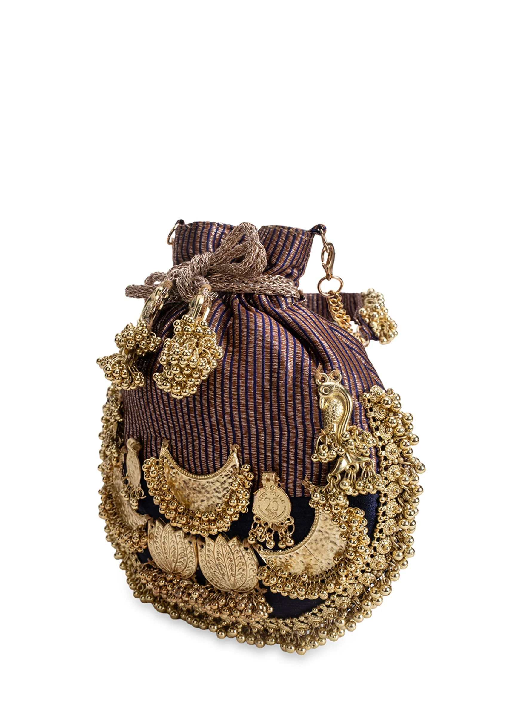 Purple Cotton Potli Bag