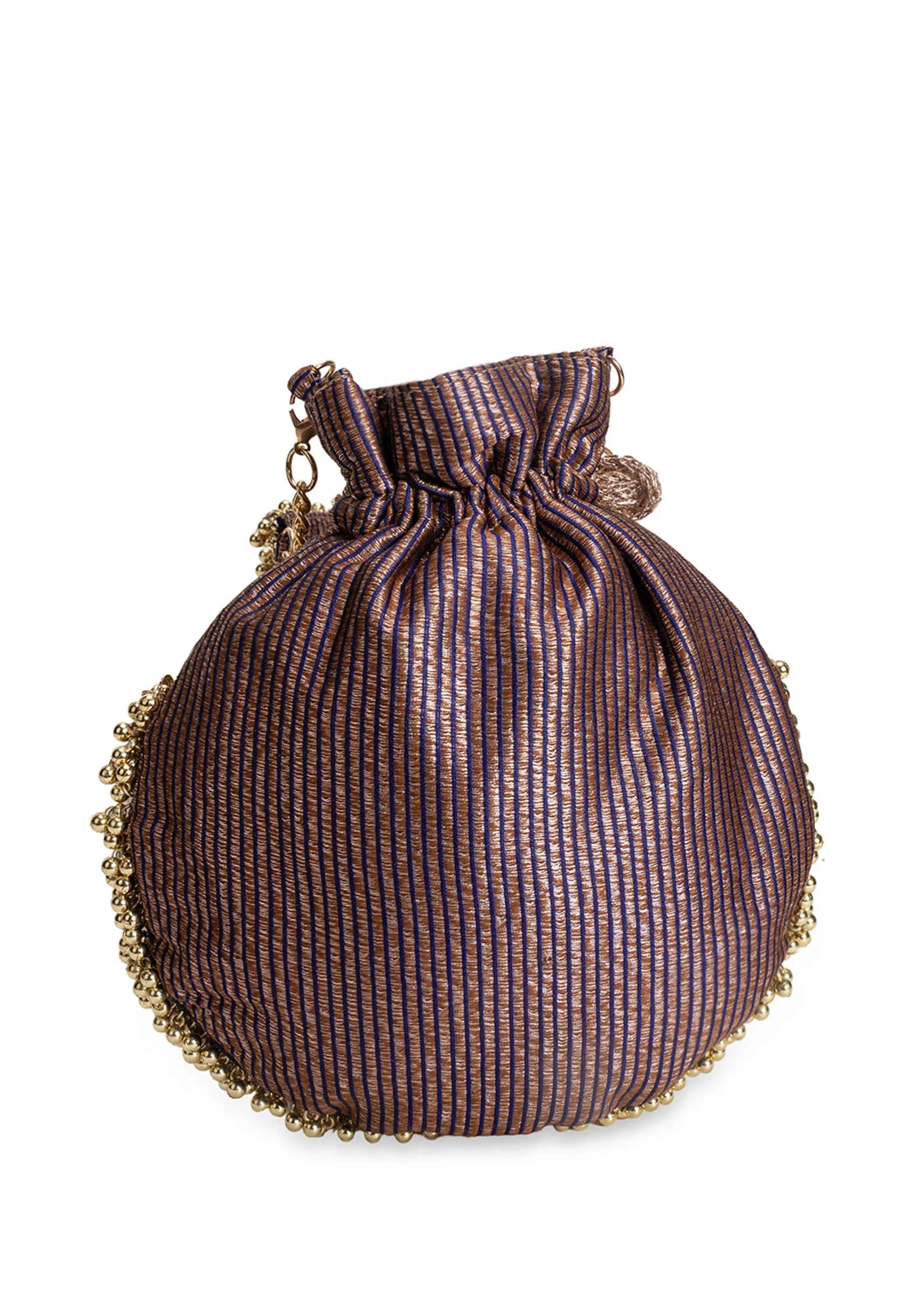 Purple Cotton Potli Bag