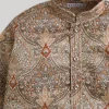 Brown Floral Kids Kurta Set