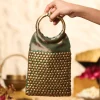 Green Brocade Handbag