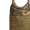 Green Brocade Handbag
