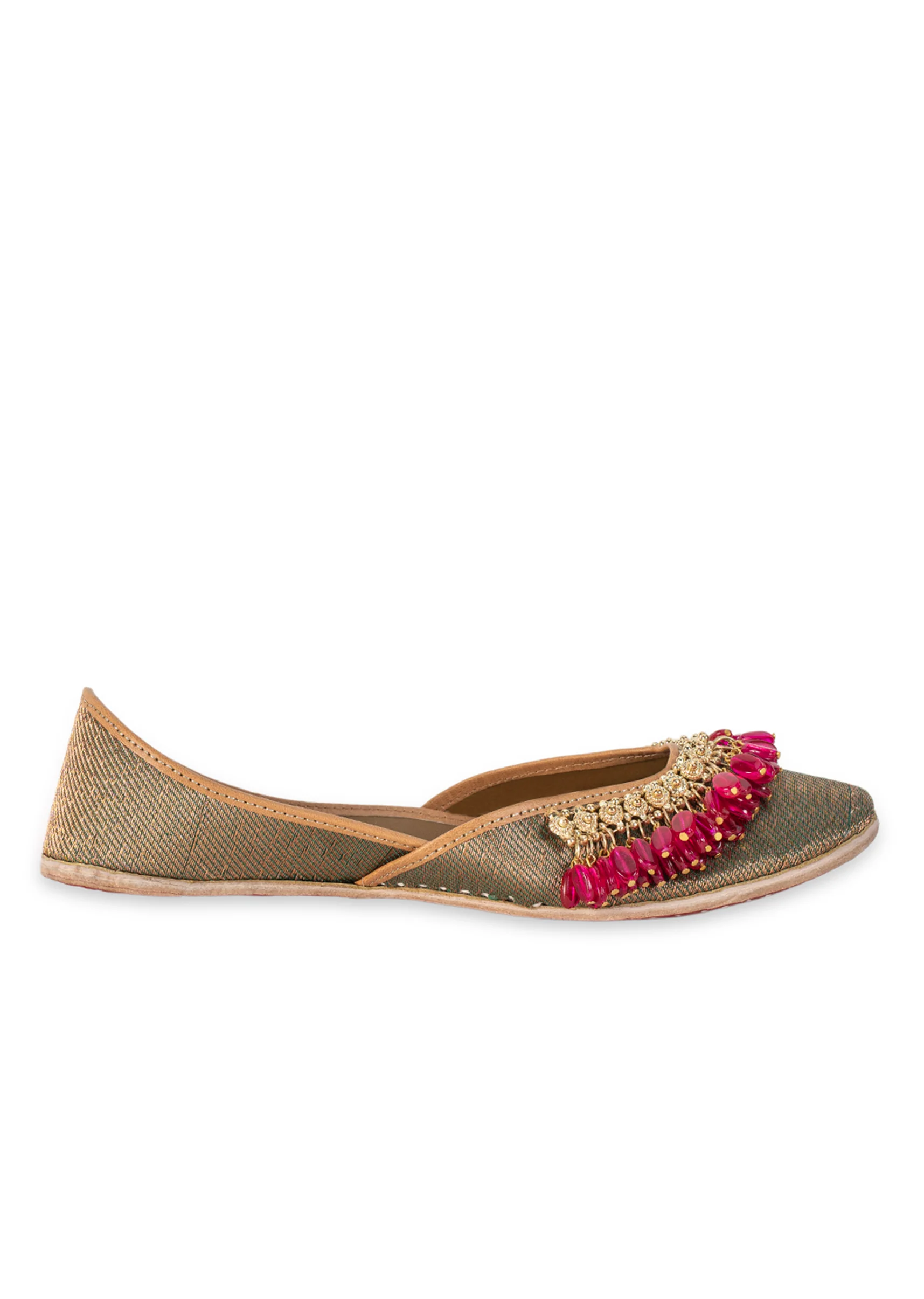 Gold & Pink Detail Jutti