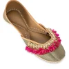 Gold & Pink Detail Jutti