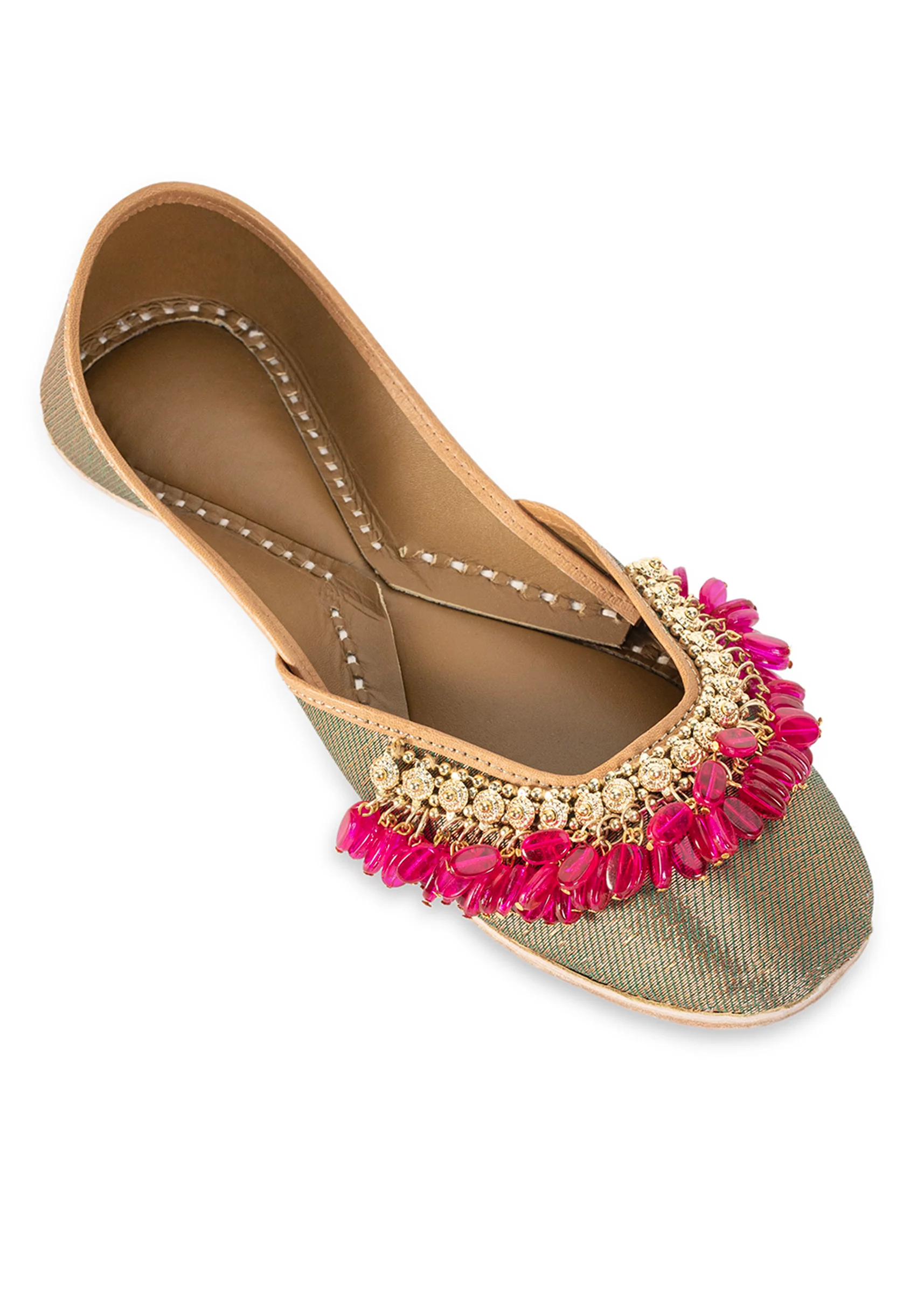 Gold & Pink Detail Jutti