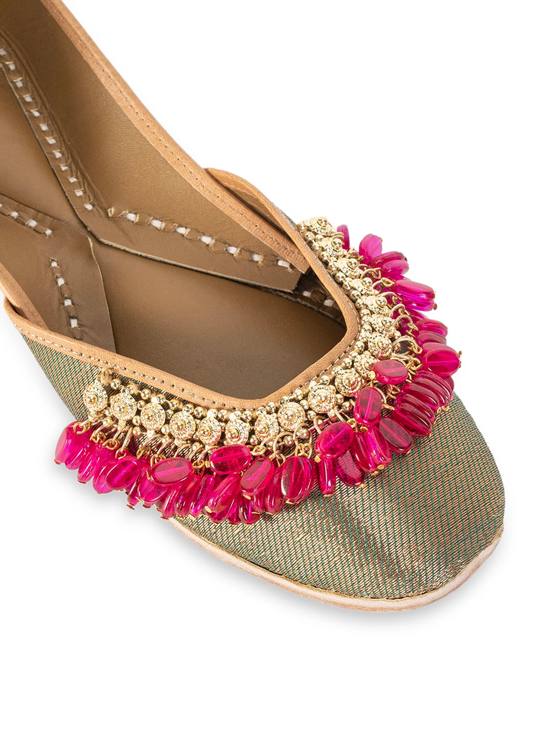 Gold & Pink Detail Jutti